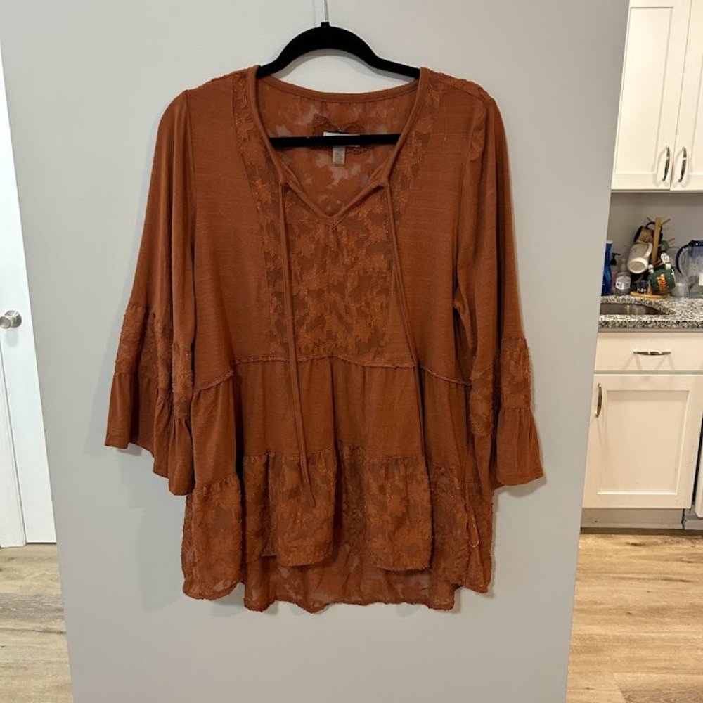 Cupio Lace Detail Top